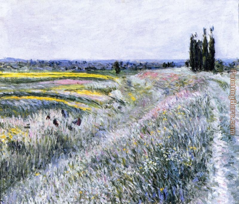 The Plain at Gennevilliers, Group of Poplars